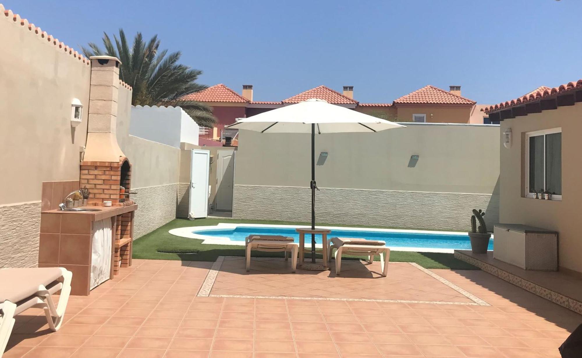 Mar&Mar, Apartamento Con Solarium Y Piscina Gran Tarajal Bagian luar foto