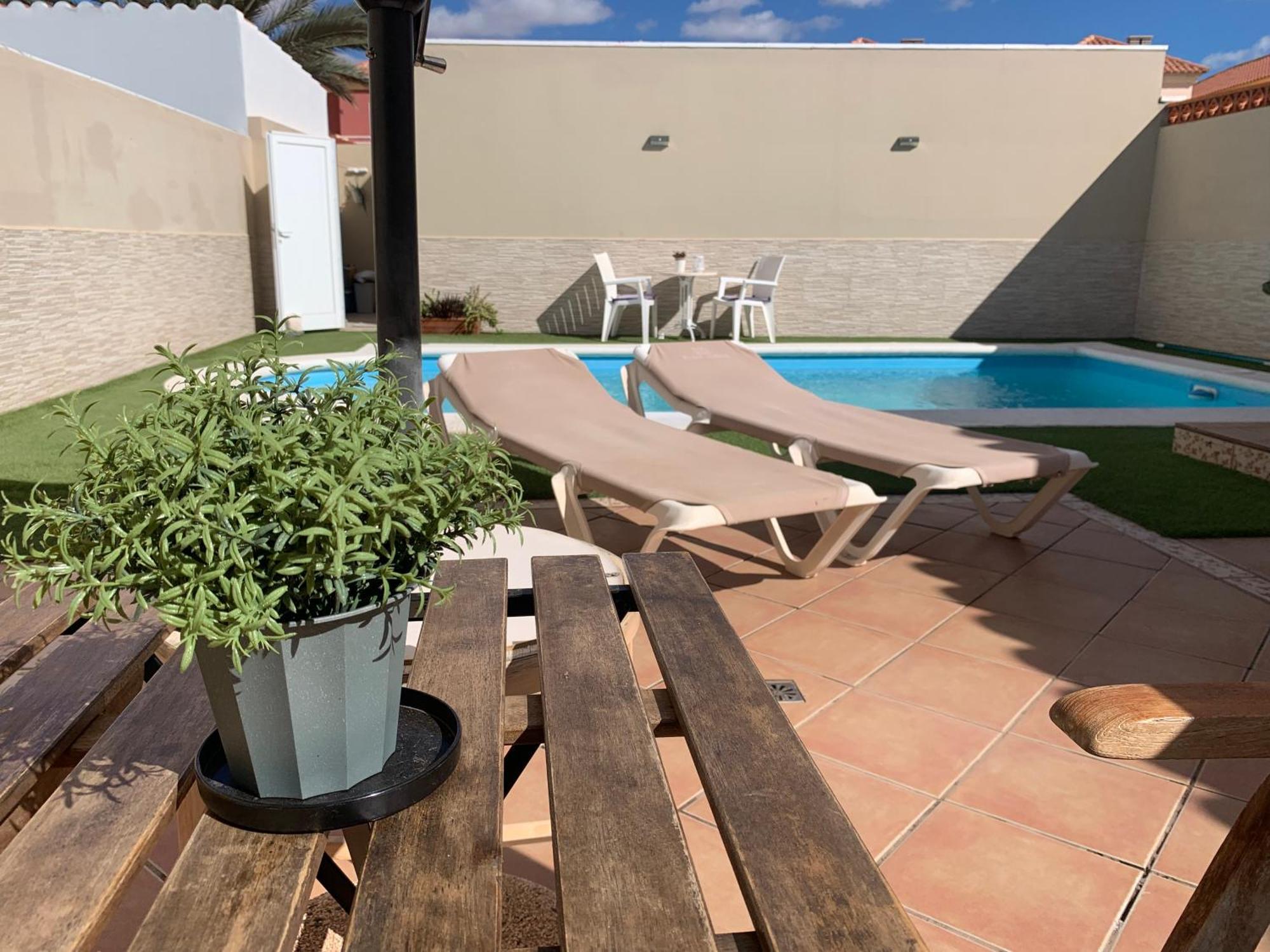 Mar&Mar, Apartamento Con Solarium Y Piscina Gran Tarajal Bagian luar foto